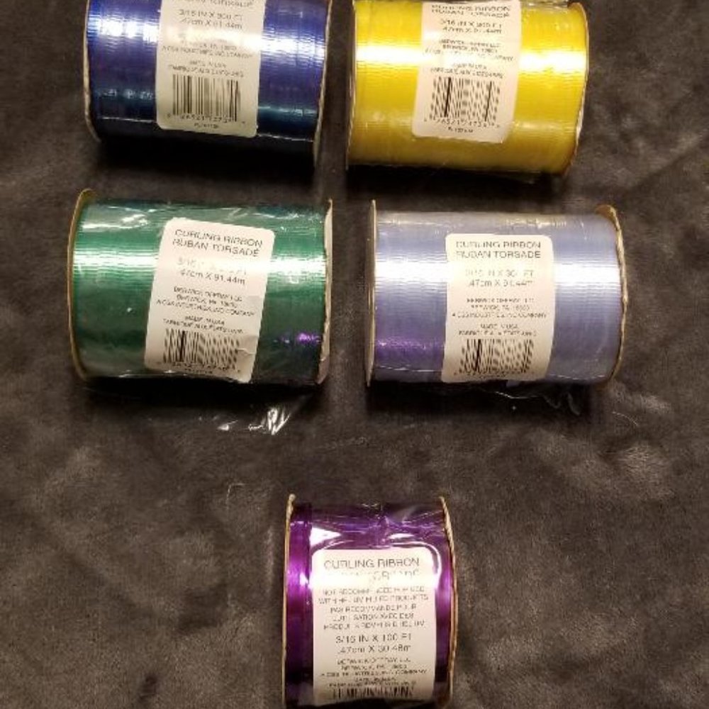 CURLING RIBBON BERWICK OFFRAY - LOT OF 5